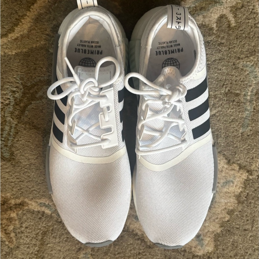 adidas White and Black Athletic Shoes